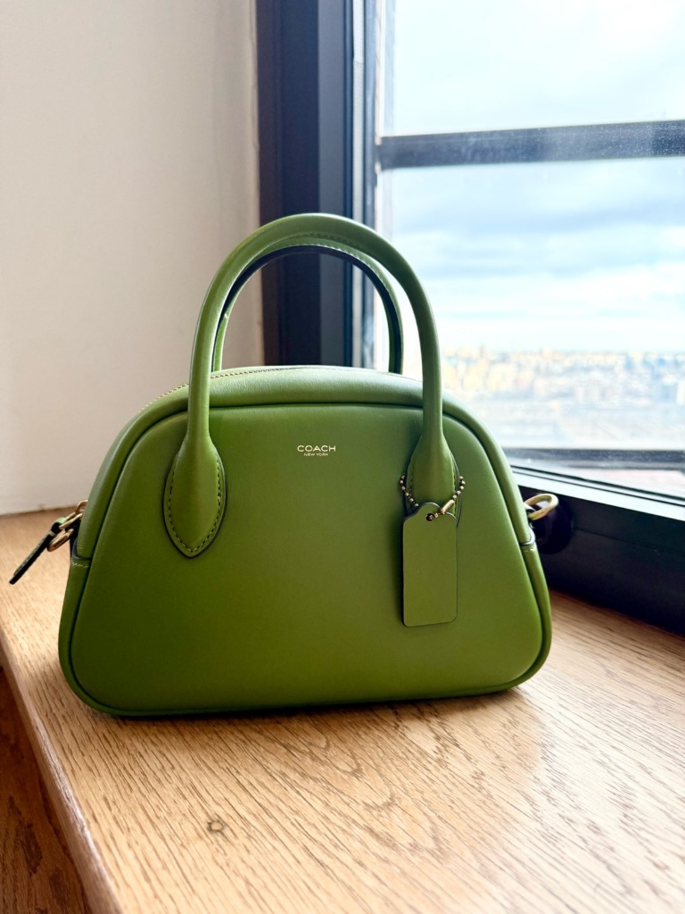 COACH Borough Bowling Bag - Dark Lime